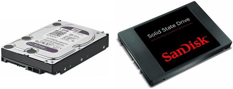 HDD Western Digital et SSD SanDisk
